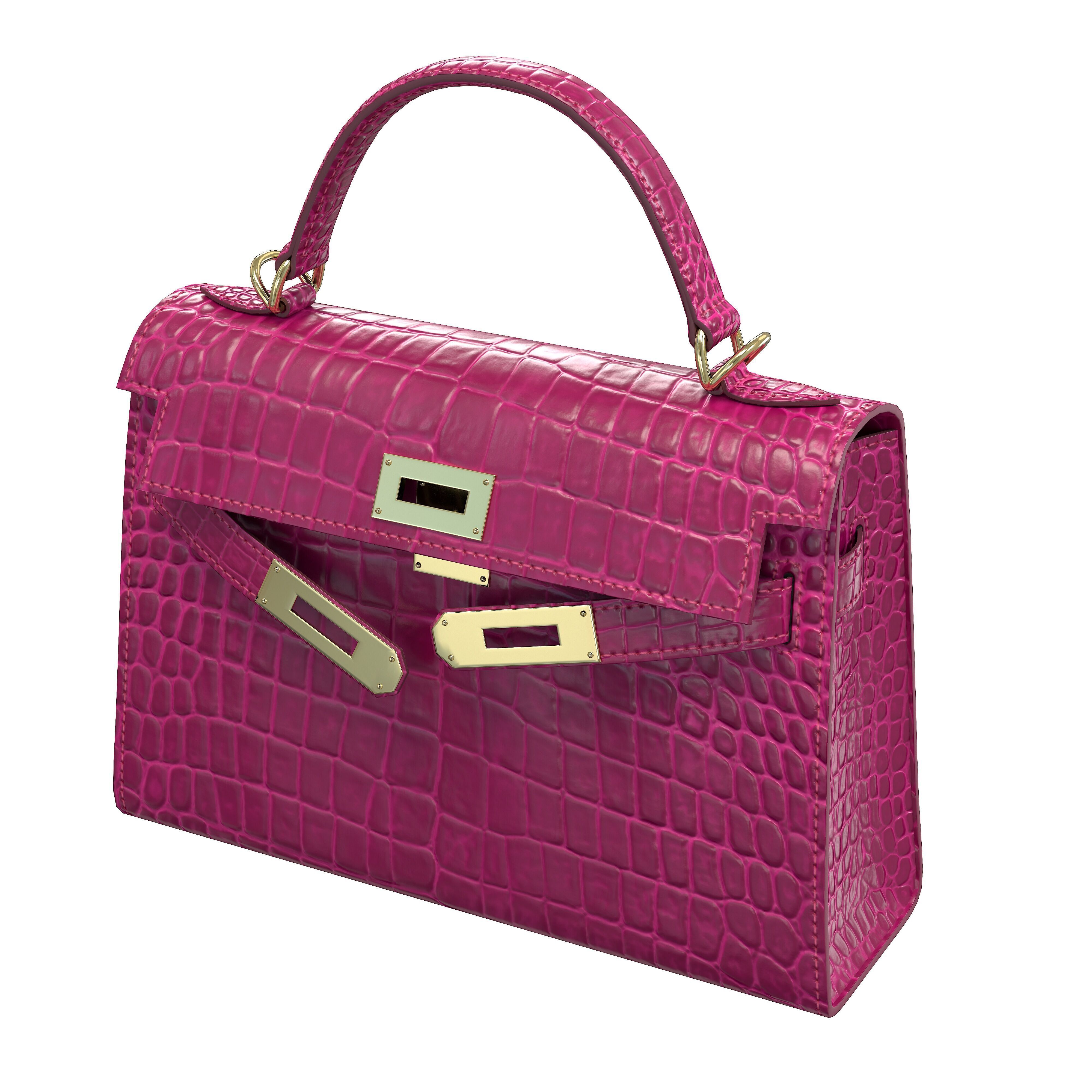 Hermes Kelly Bag Collection Low-poly 3D model_20