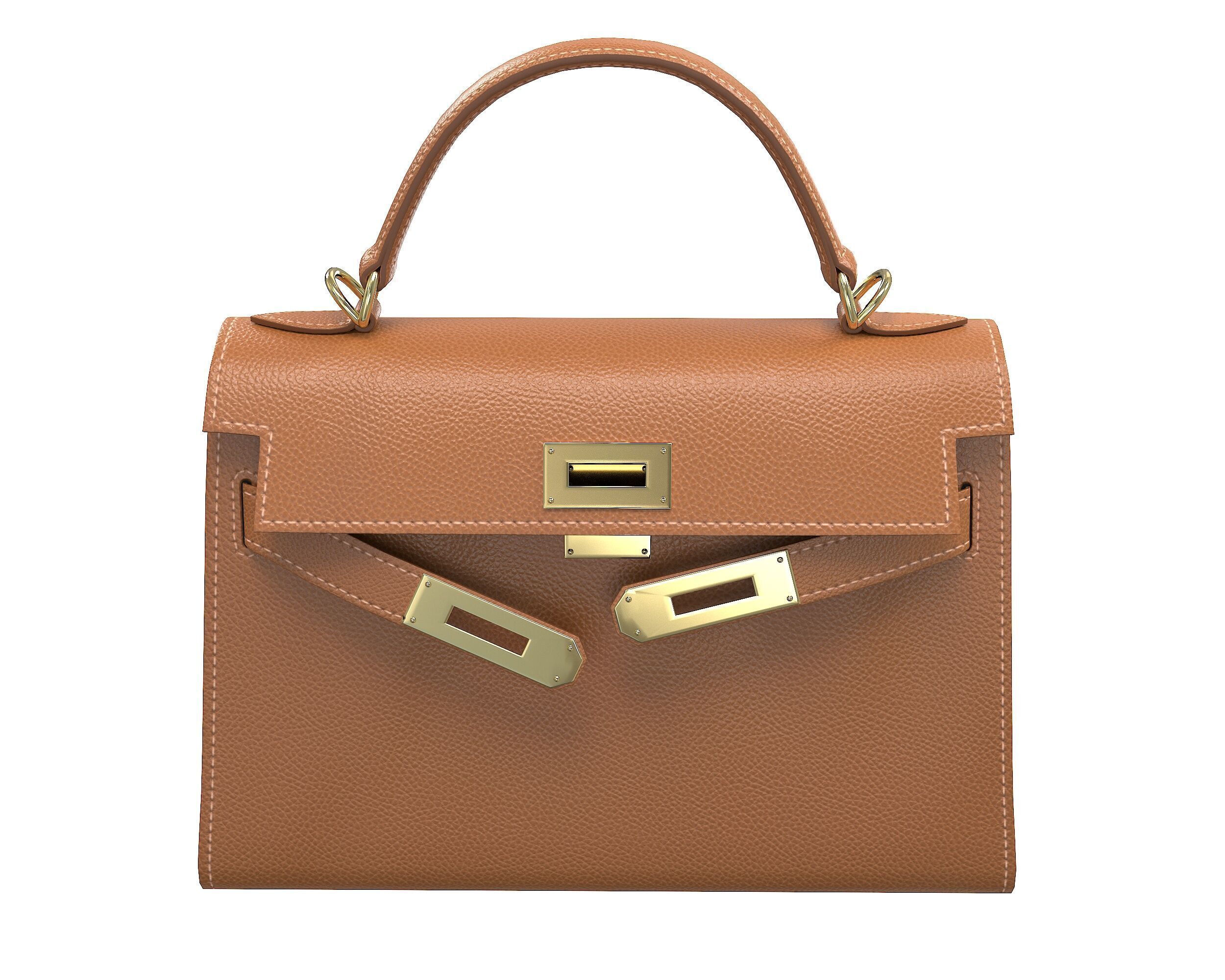 Hermes Kelly Bag Collection Low-poly 3D model_22