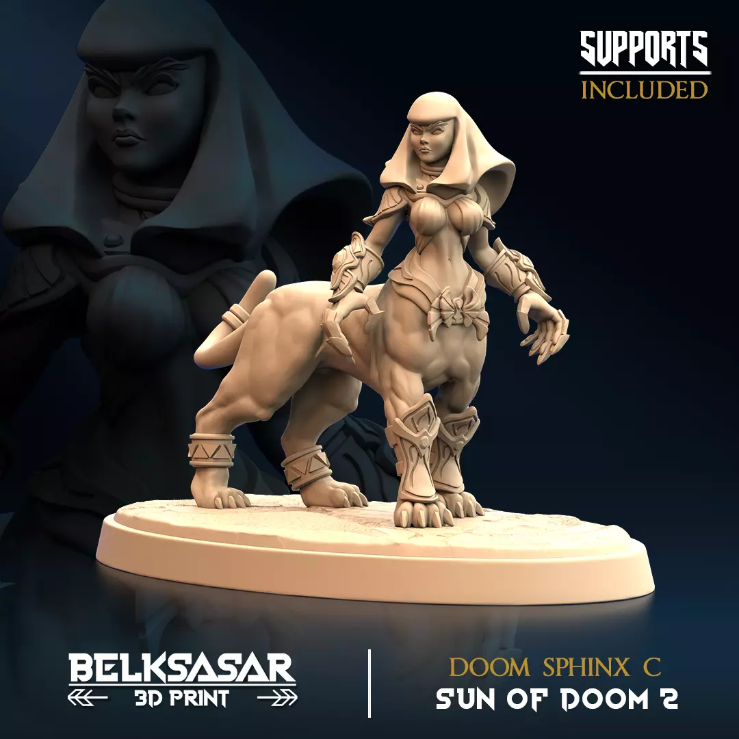 Doom Sphinx C 3D print model