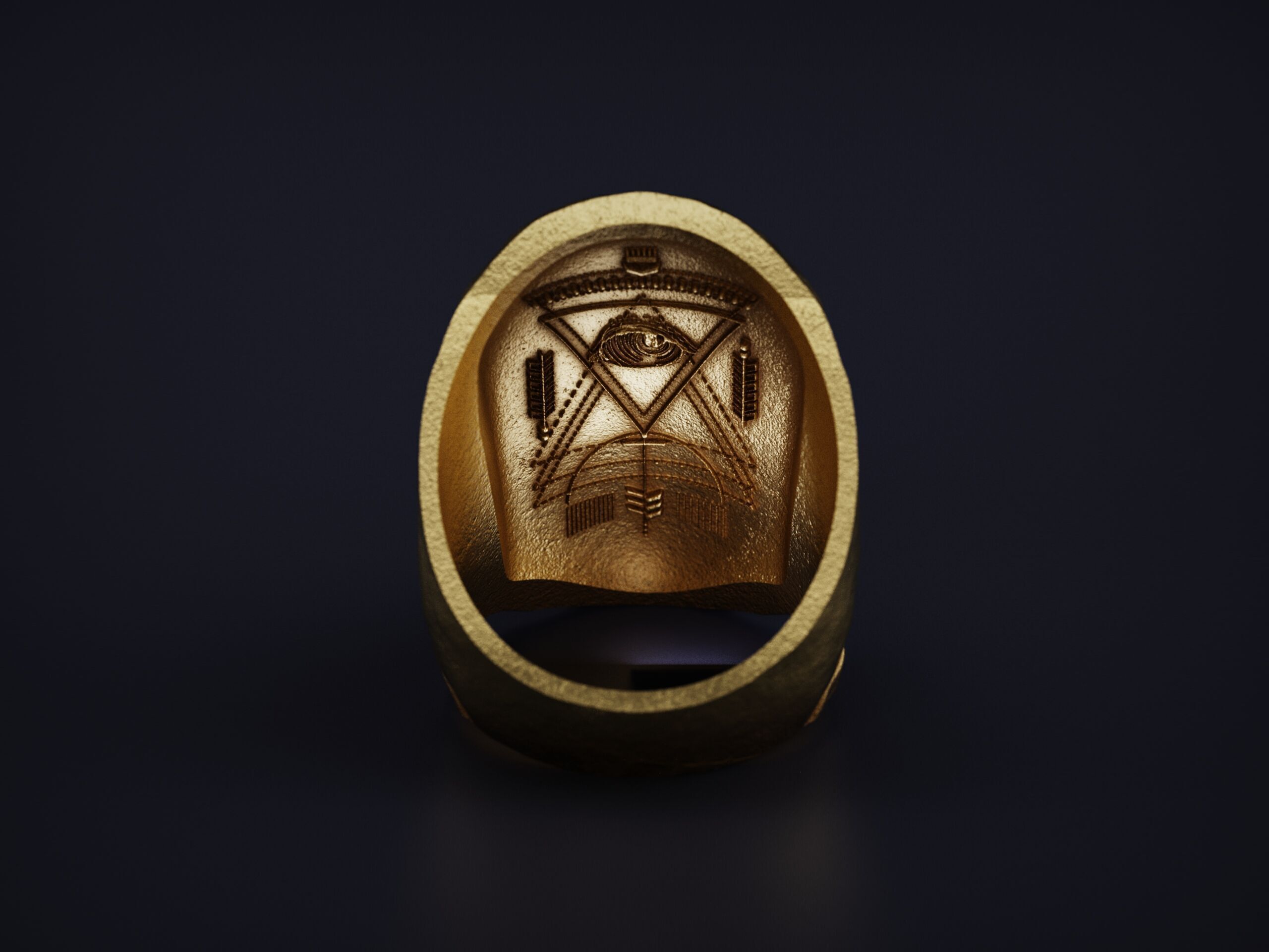 Freedom of Silence RING for Print and Cast 3D print model_8