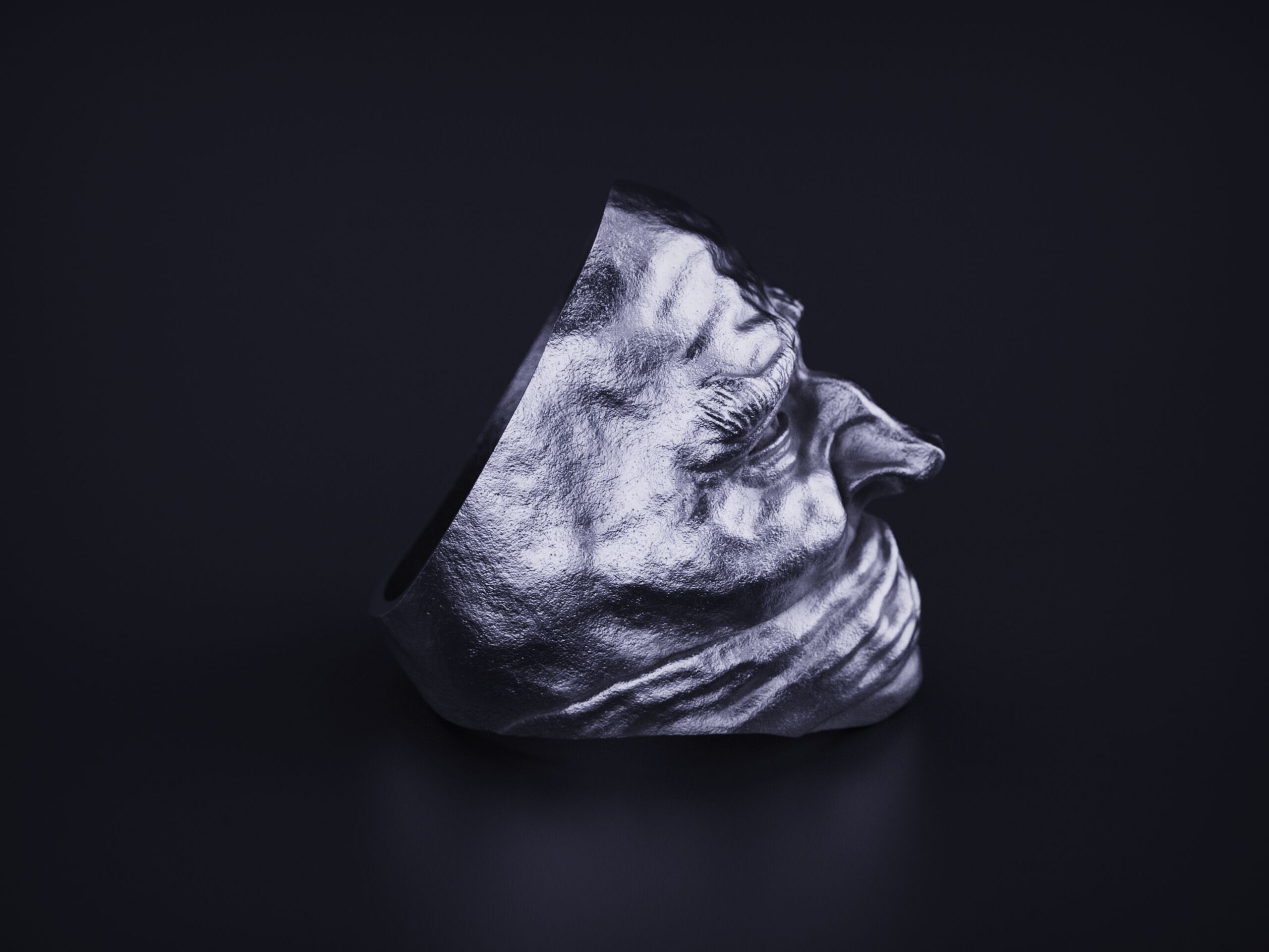 Freedom of Silence RING for Print and Cast 3D print model_6