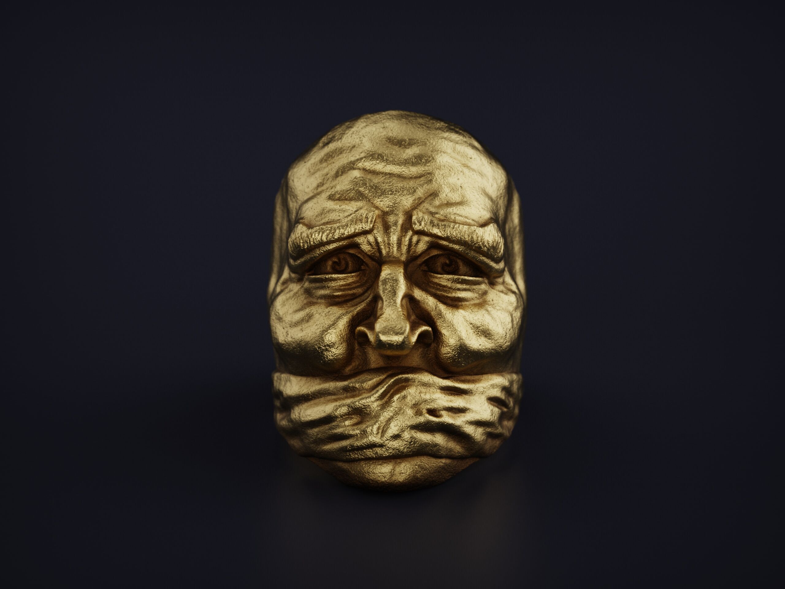 Freedom of Silence RING for Print and Cast 3D print model_3