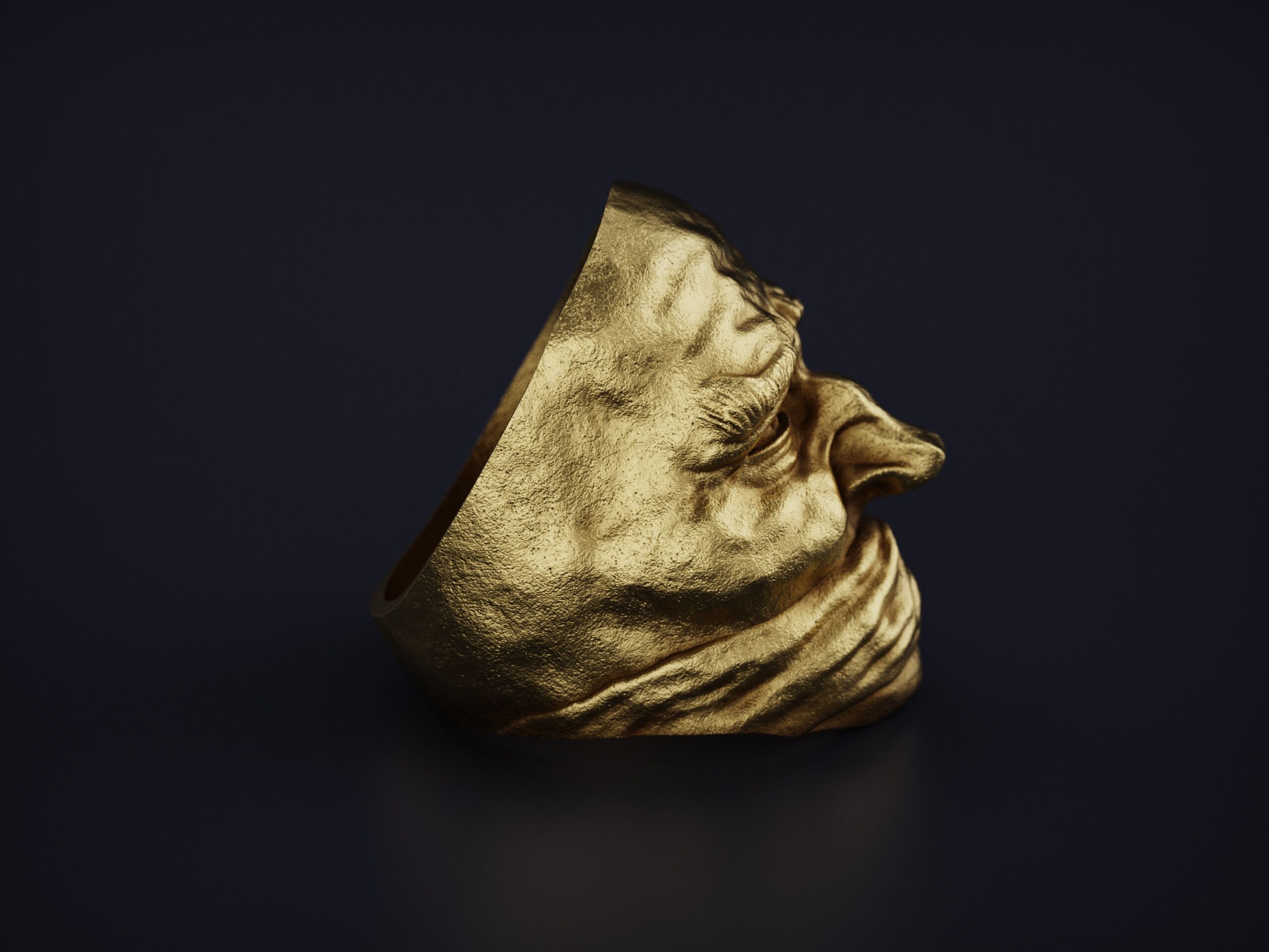 Freedom of Silence RING for Print and Cast 3D print model_7