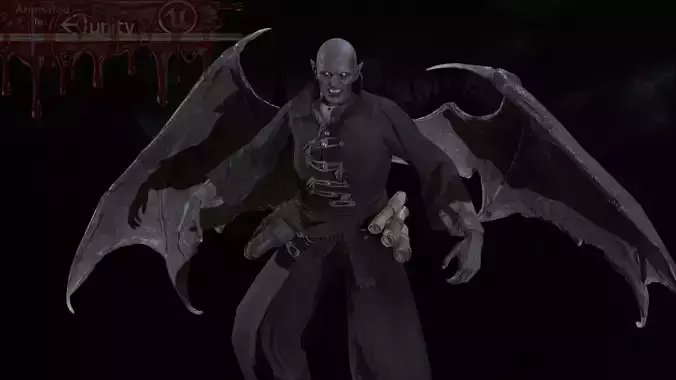 Nosferatu Low-poly 3D model