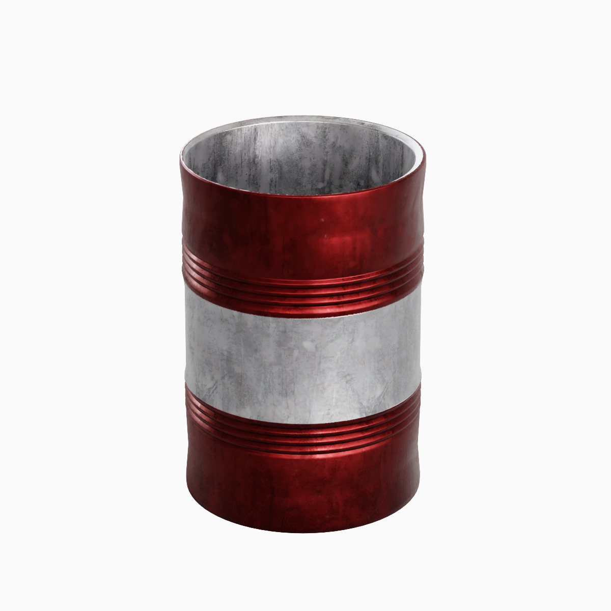 Steel Barrel B Set 3D model_19