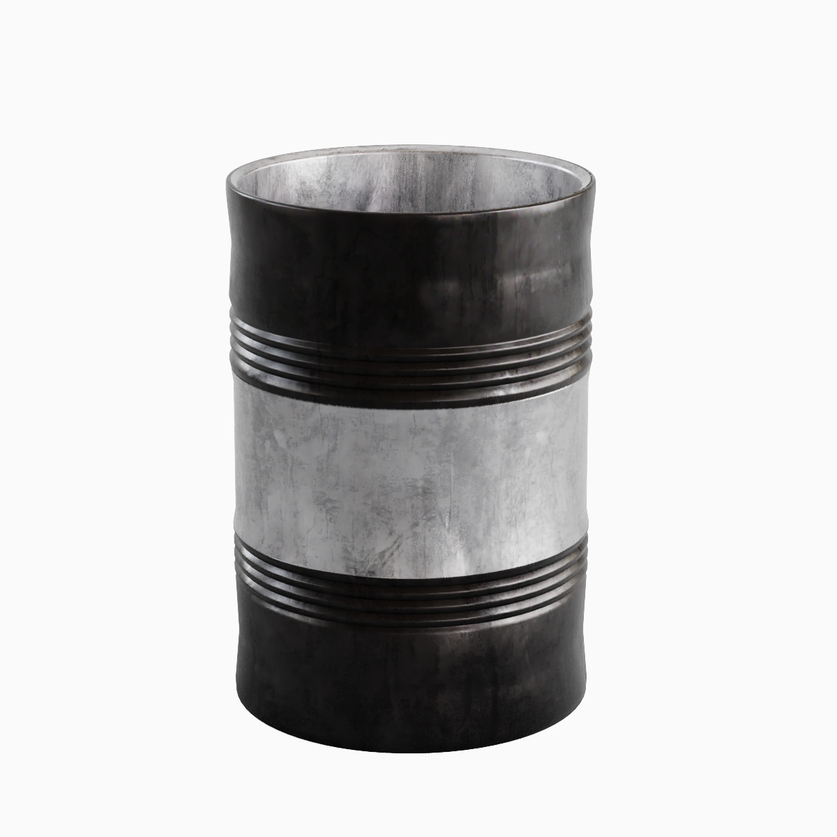 Steel Barrel B Set 3D model_26
