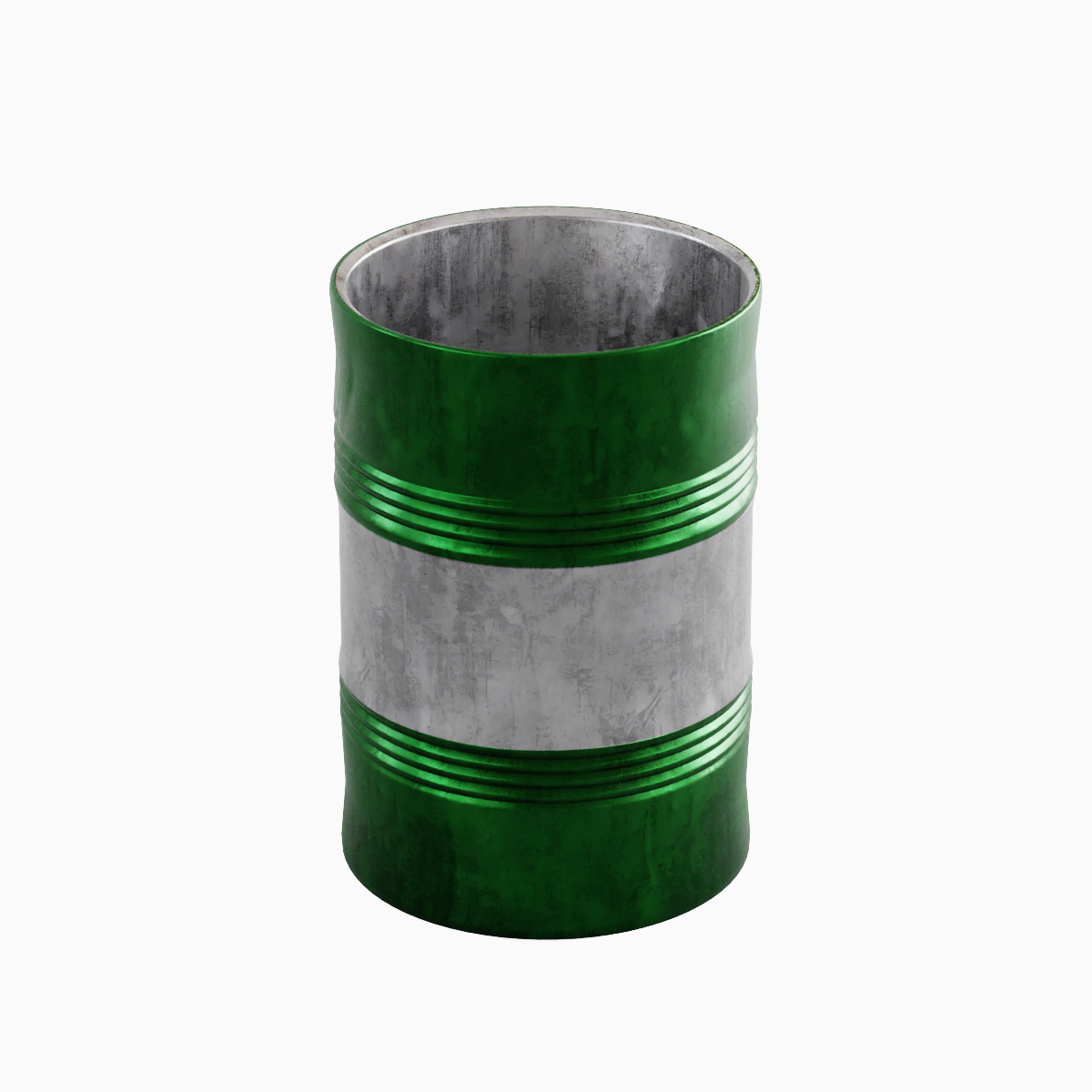 Steel Barrel B Set 3D model_24
