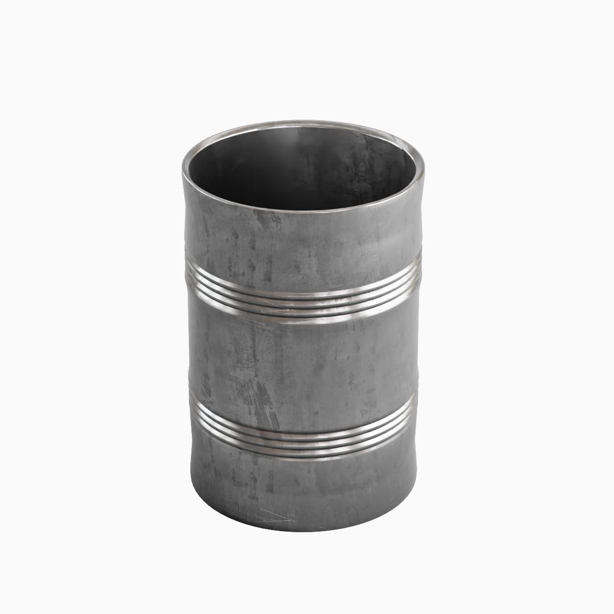 Steel Barrel B Set 3D model_5