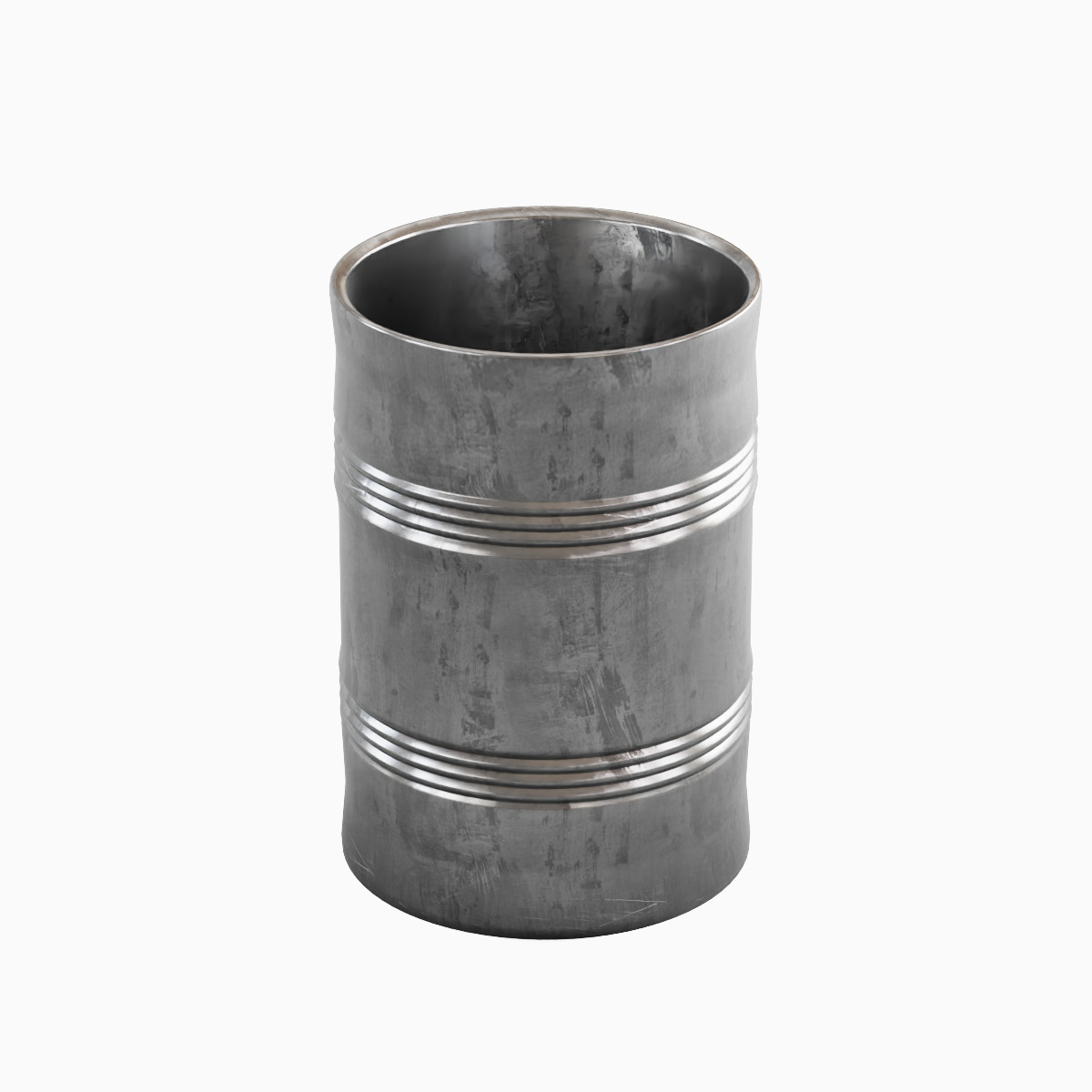 Steel Barrel B Set 3D model_6