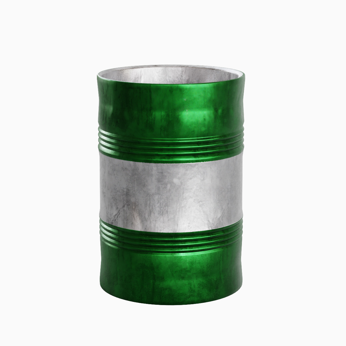 Steel Barrel B Set 3D model_22