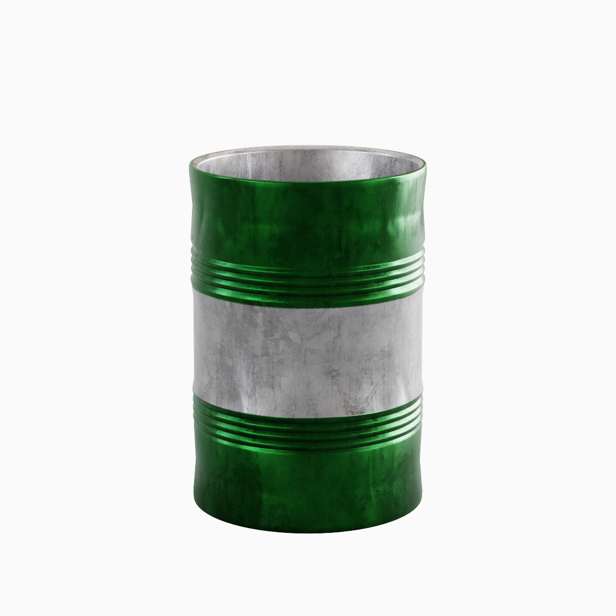 Steel Barrel B Set 3D model_21