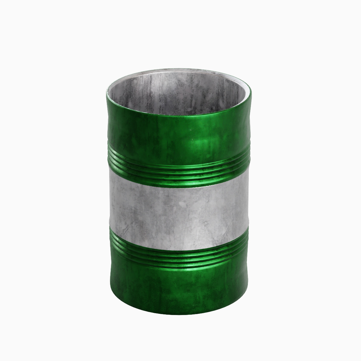 Steel Barrel B Set 3D model_25
