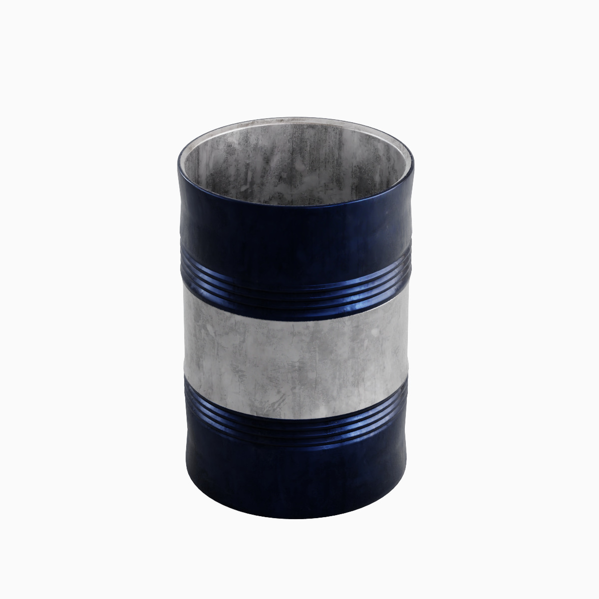 Steel Barrel B Set 3D model_11