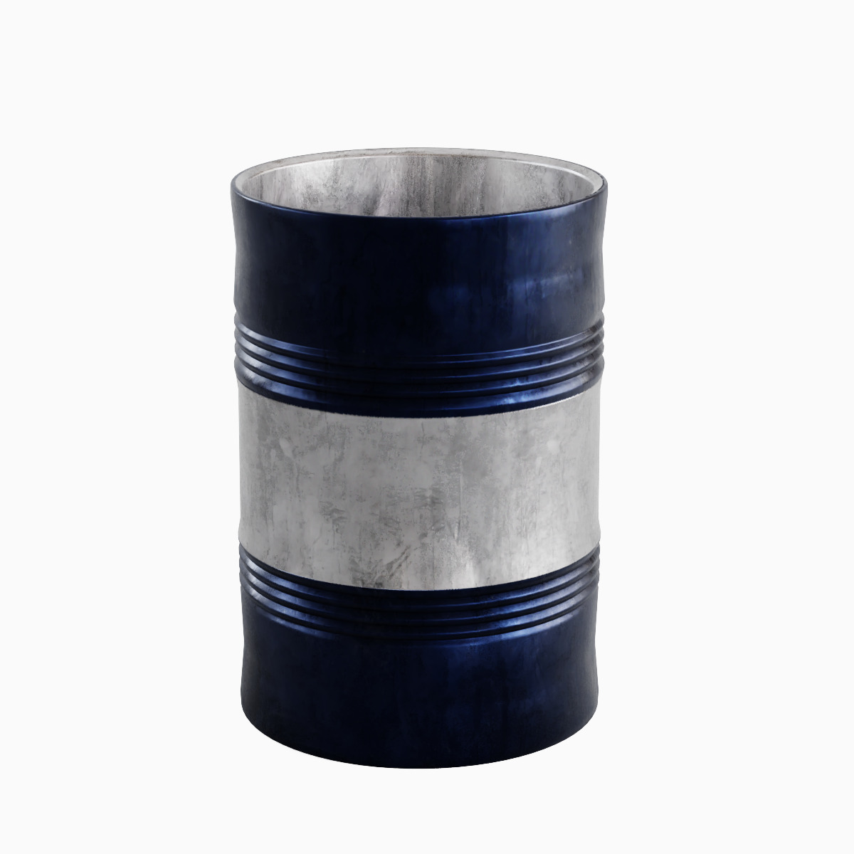 Steel Barrel B Set 3D model_8