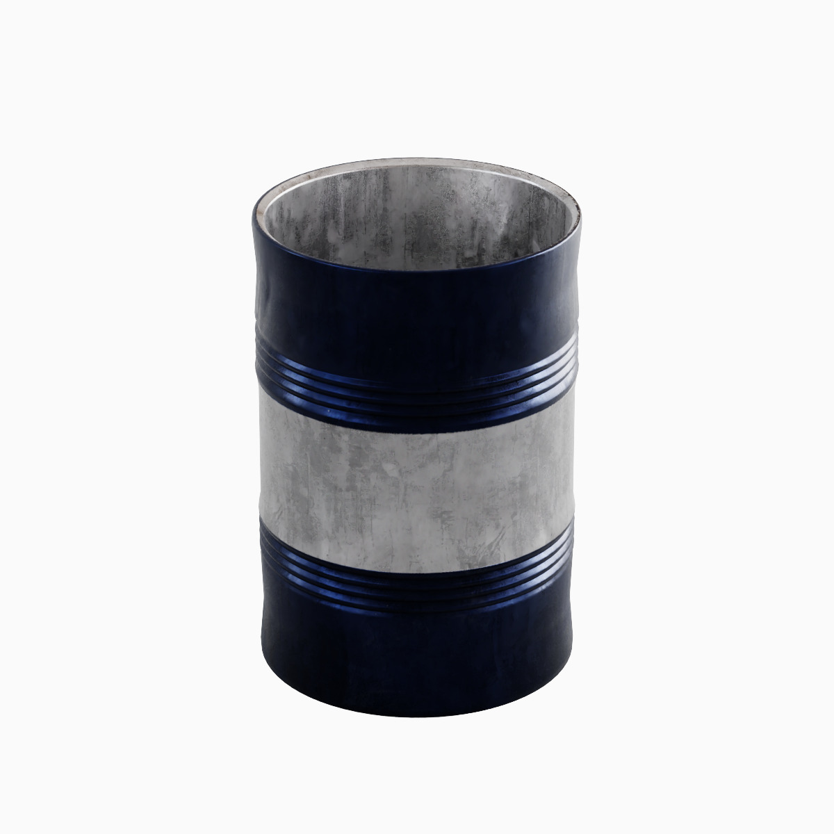 Steel Barrel B Set 3D model_12