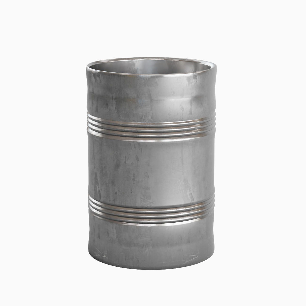 Steel Barrel B Set 3D model_4