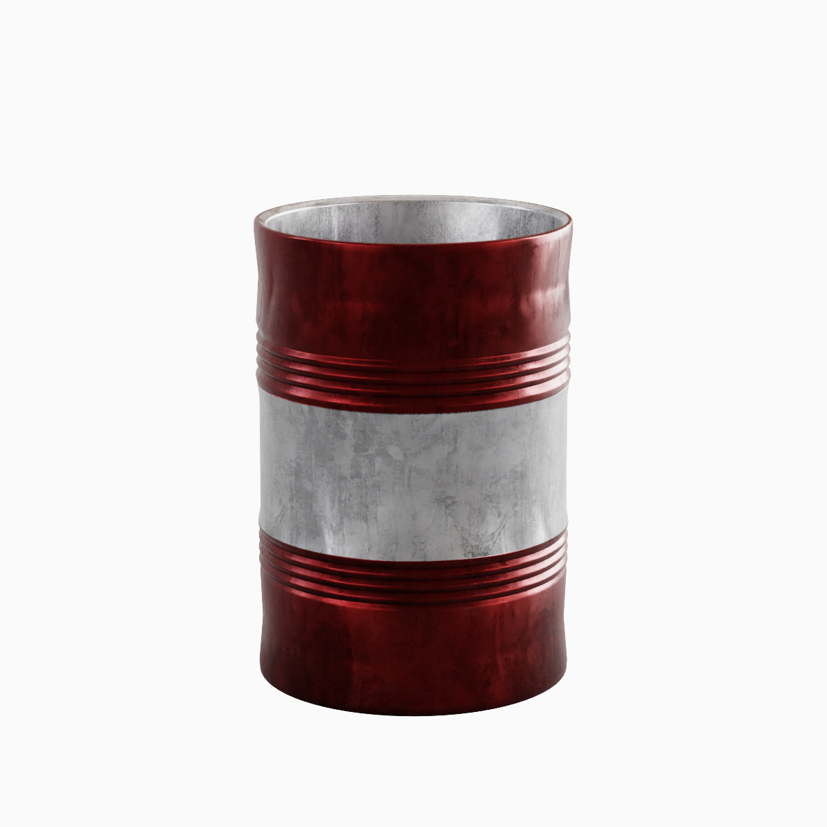 Steel Barrel B Set 3D model_15