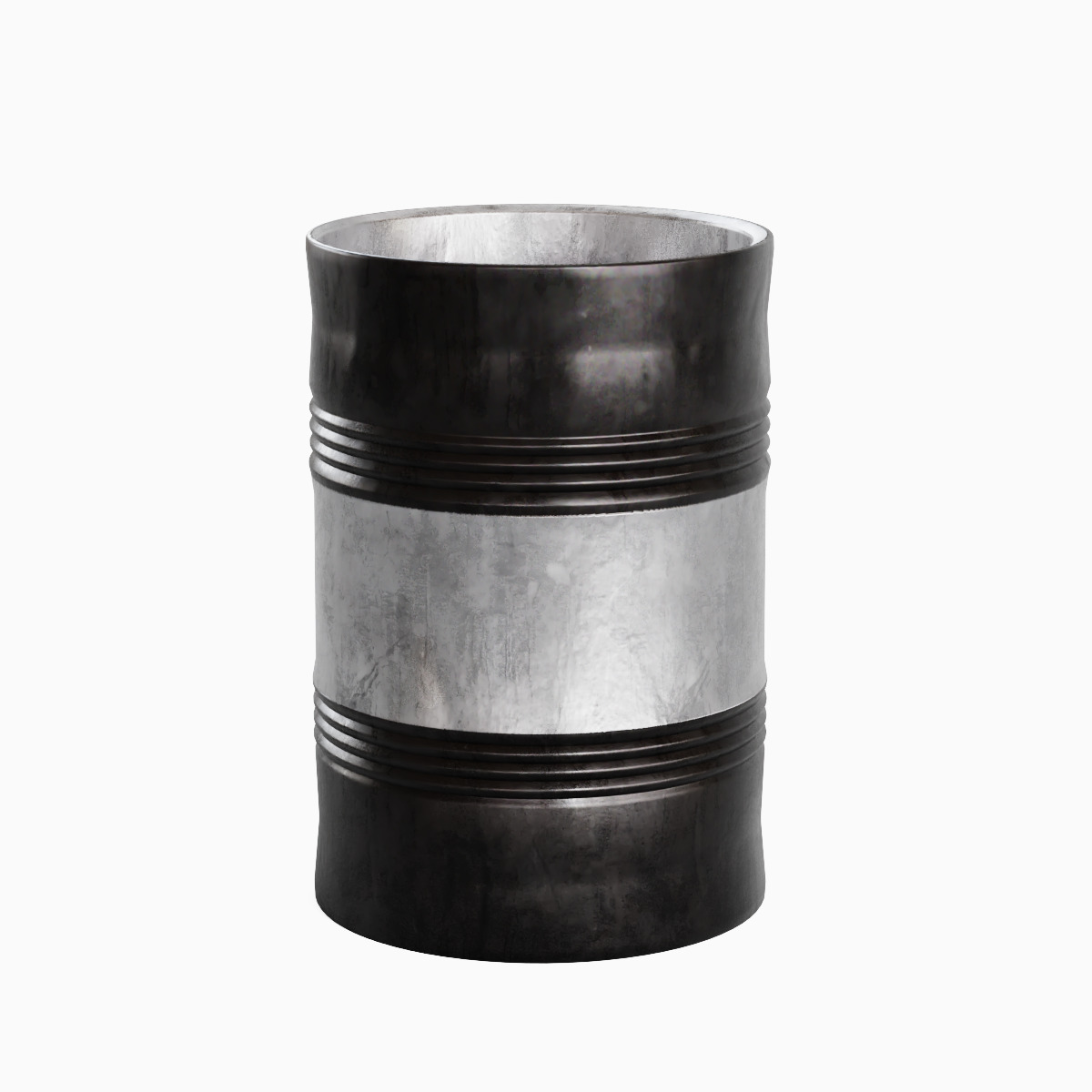 Steel Barrel B Set 3D model_28