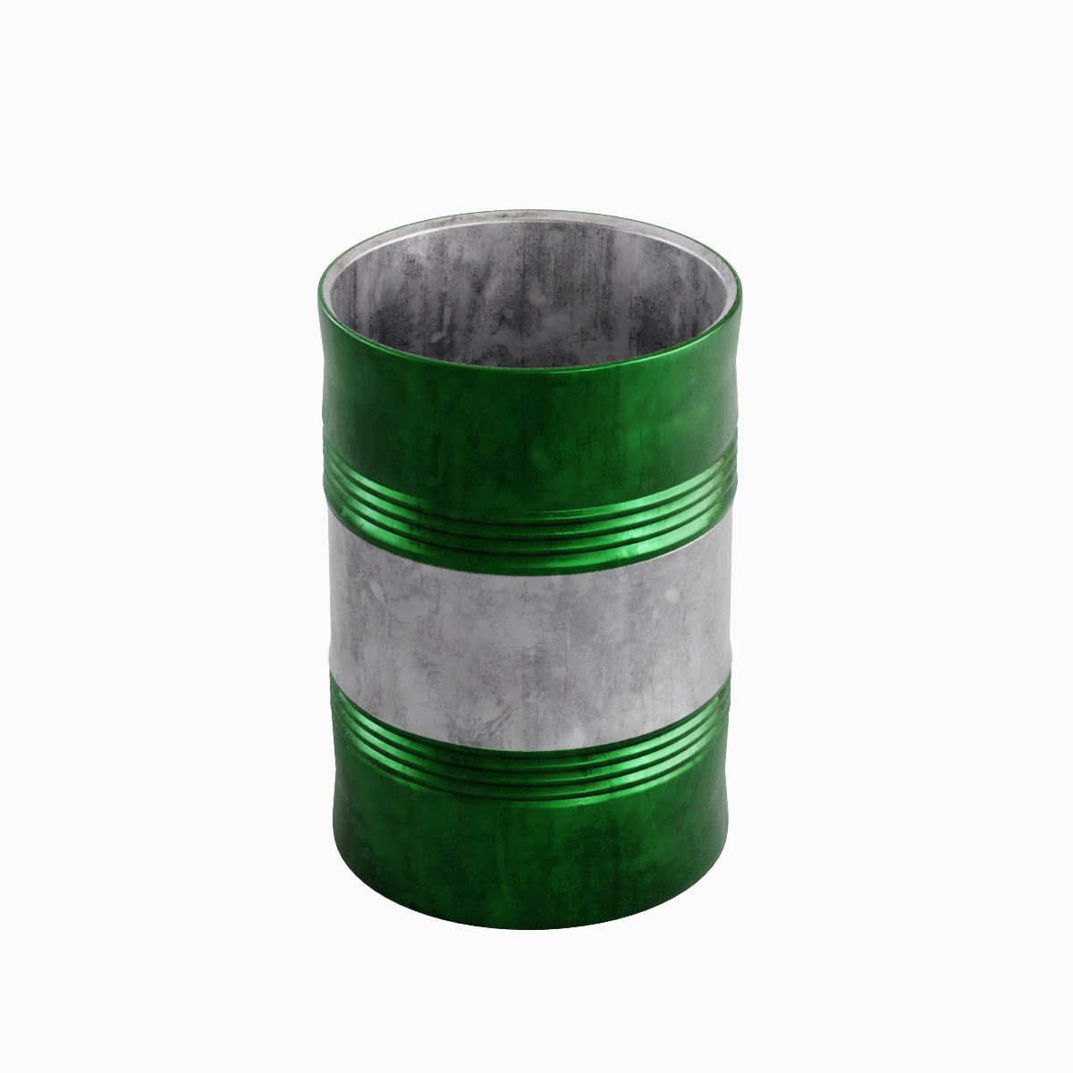 Steel Barrel B Set 3D model_23