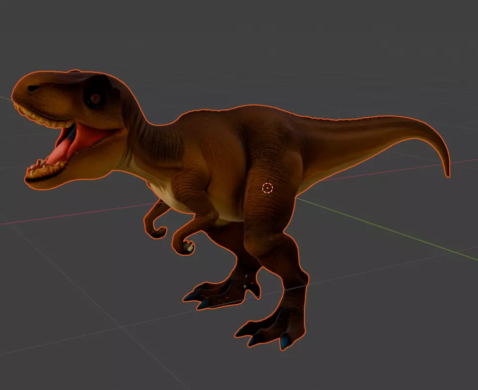 Stylized T-Rex 3D Model 3D model_0