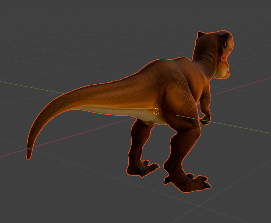 Stylized T-Rex 3D Model 3D model_4