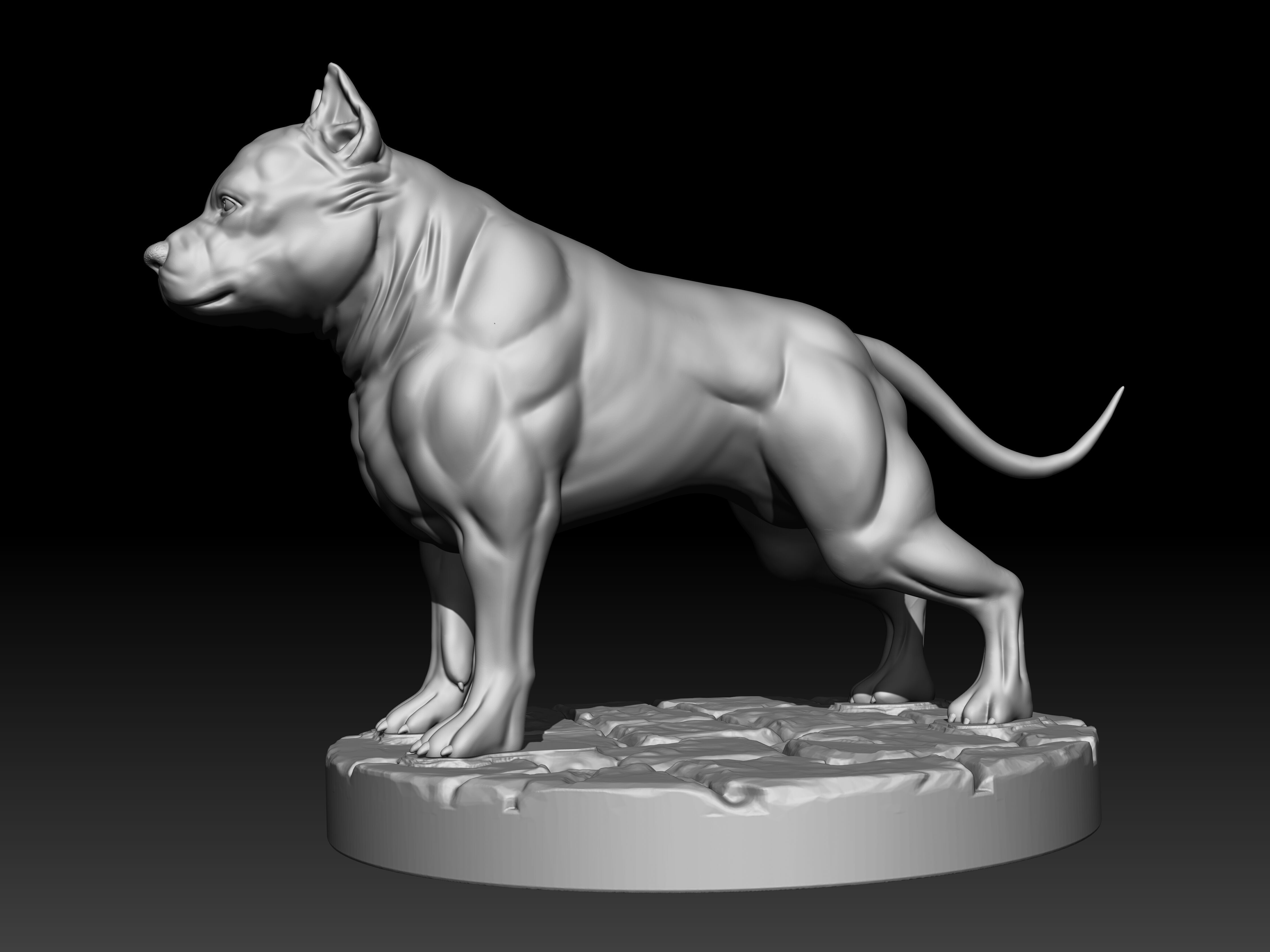 PITBULL 3D print model 3D print model_2