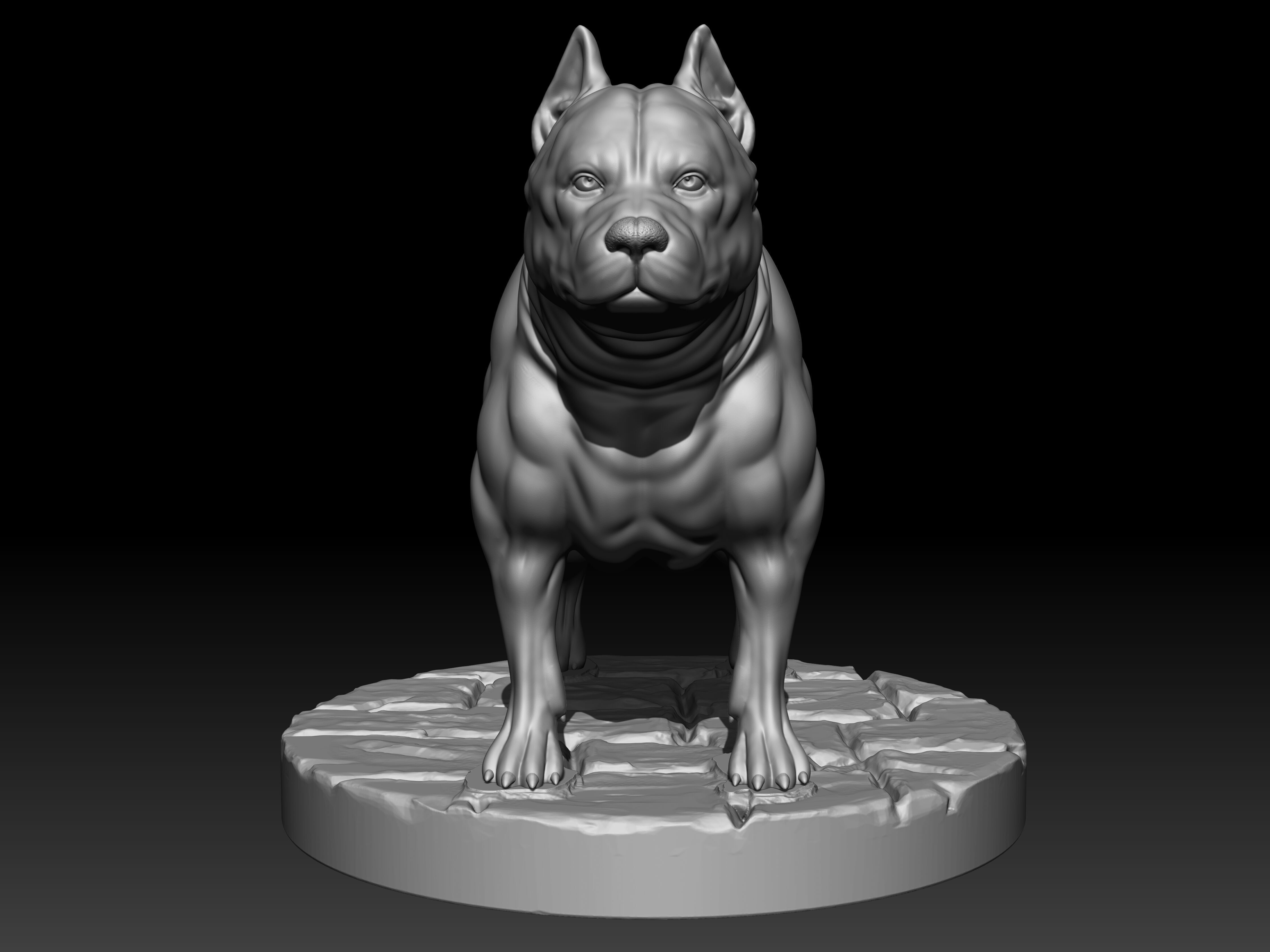 PITBULL 3D print model 3D print model_3