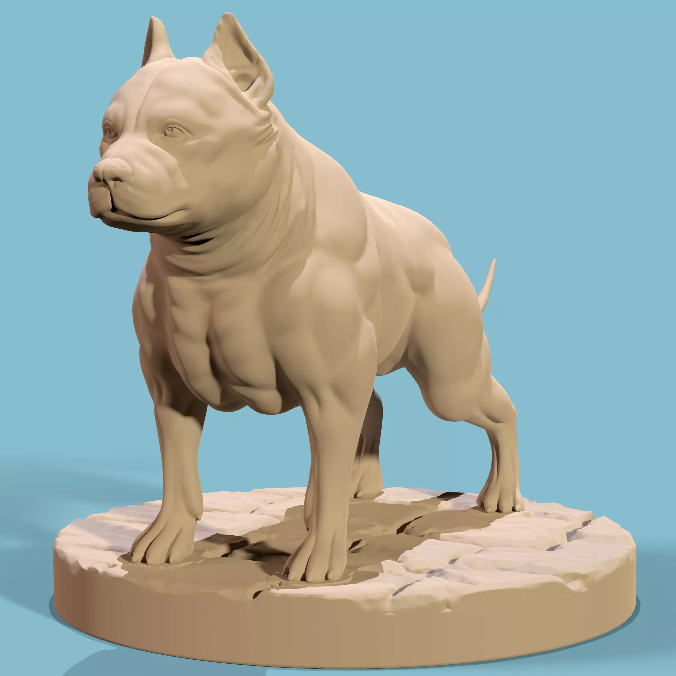 PITBULL 3D print model 3D print model_0
