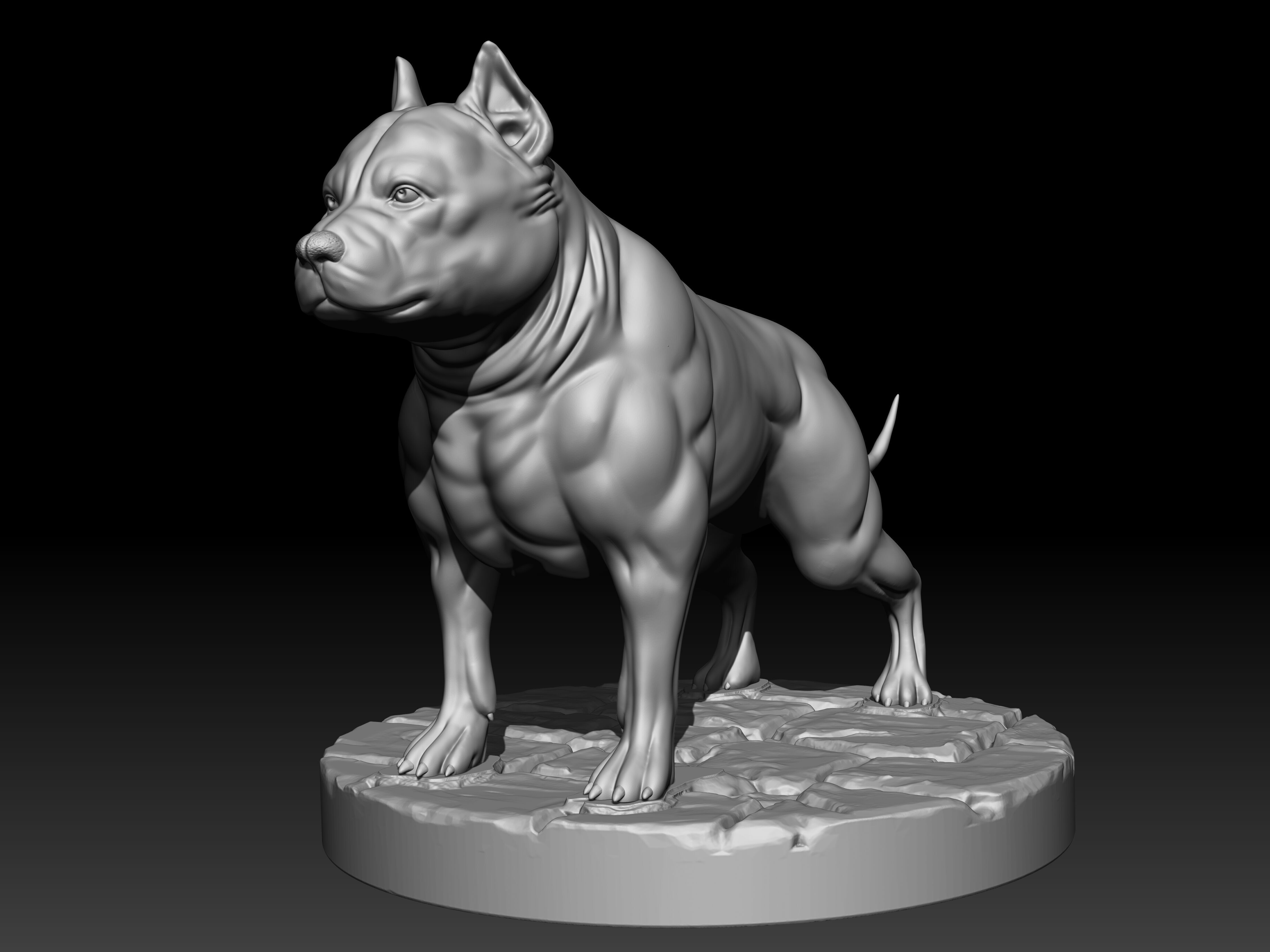 PITBULL 3D print model 3D print model_1