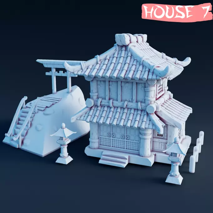 Japanese House 3D print model