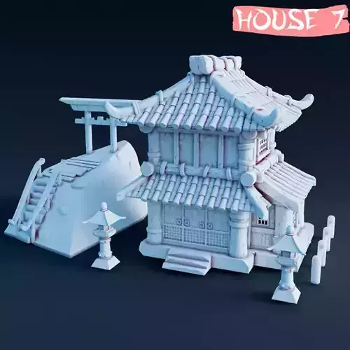 Japanese House 3D print model