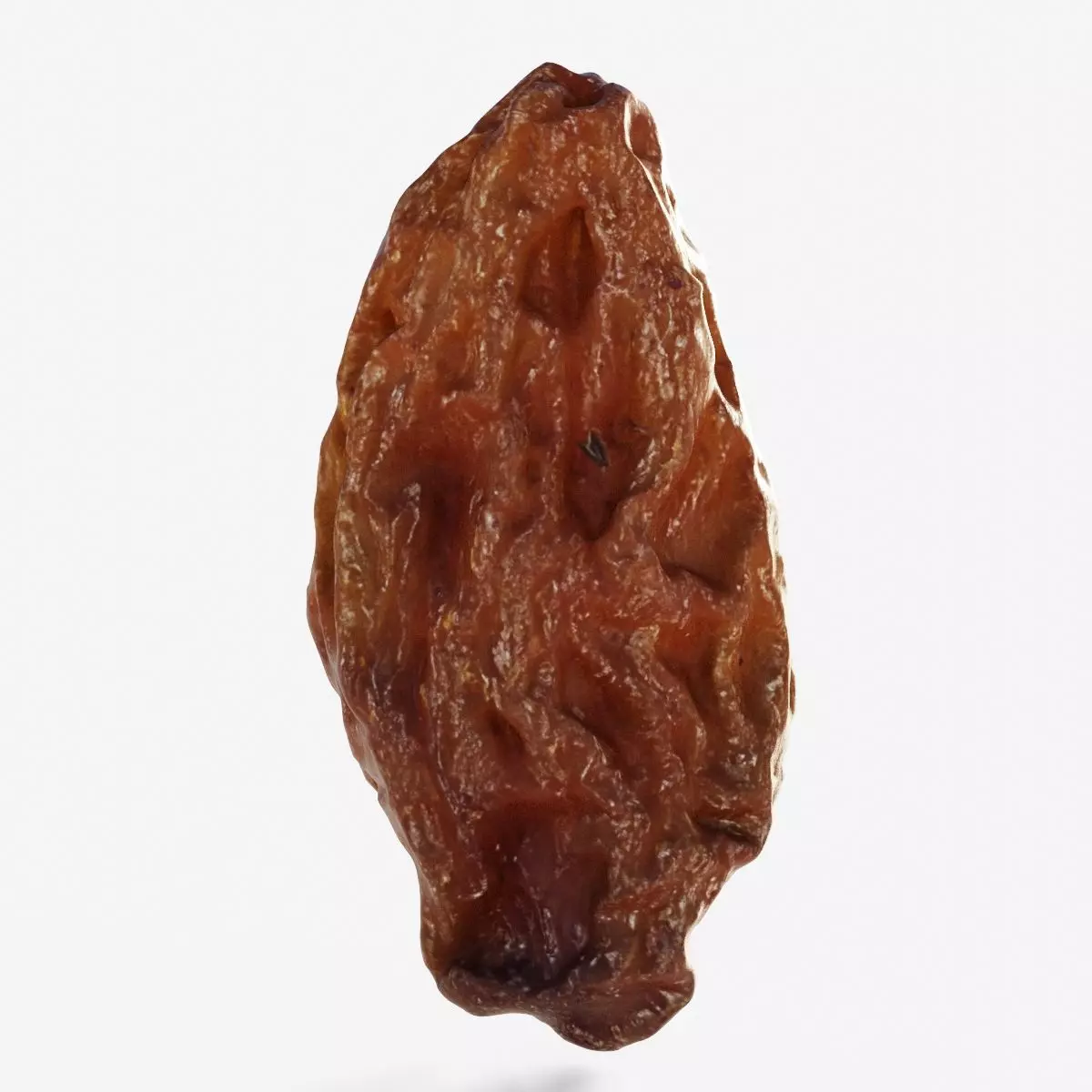 Scanned dry grape raisin Low-poly 3D model
