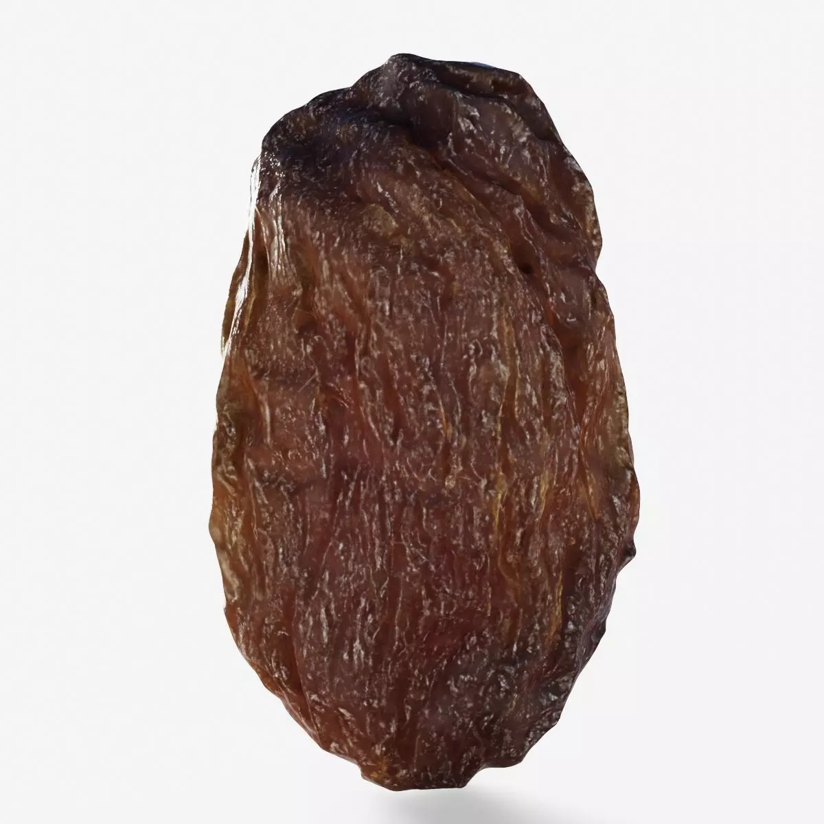 Scanned dry grape raisin Low-poly 3D model