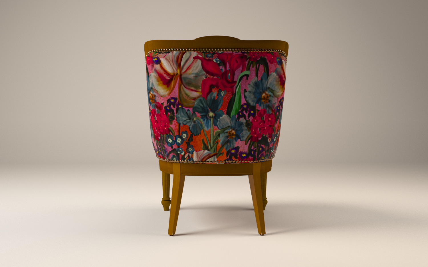 Classic Vintage Armchair  3D model_2