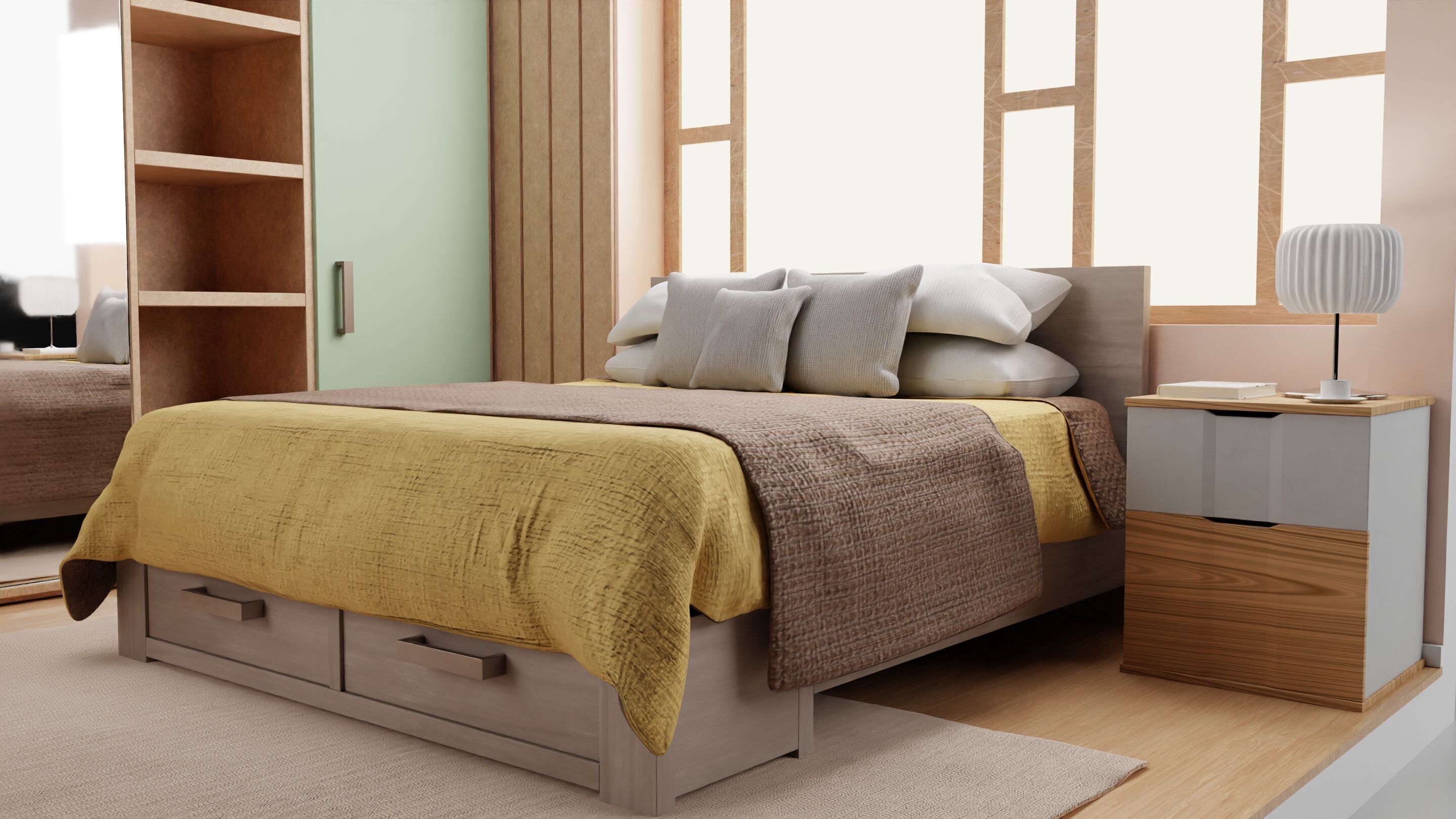 Bedroom interior 3D model_1