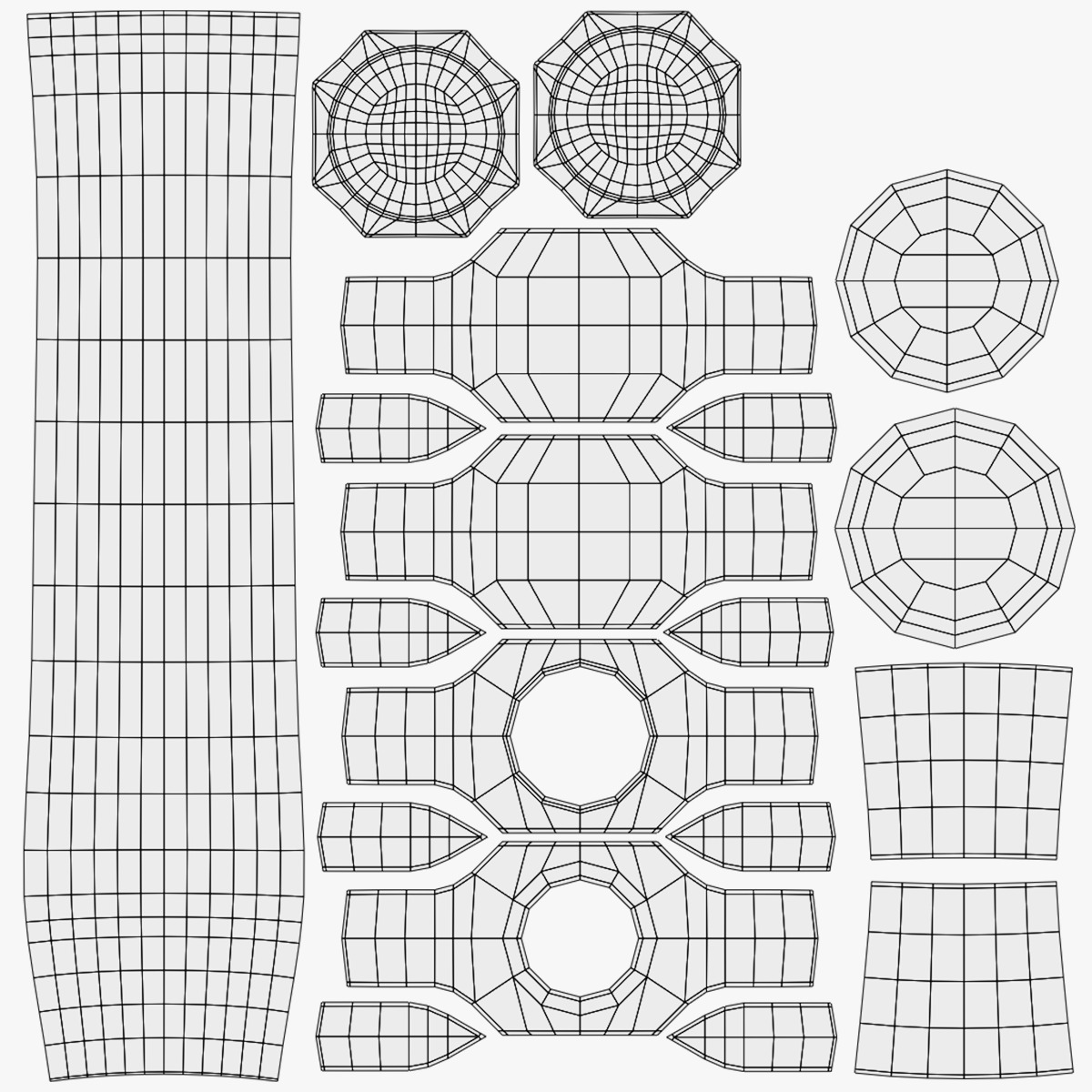 Heavy Sledgehammer - Medieval Weapon Prop 3D model_16