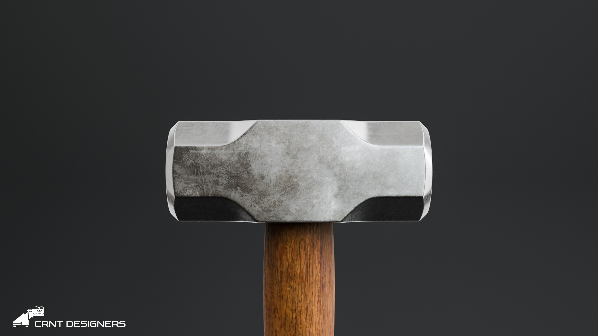 Heavy Sledgehammer - Medieval Weapon Prop 3D model_4