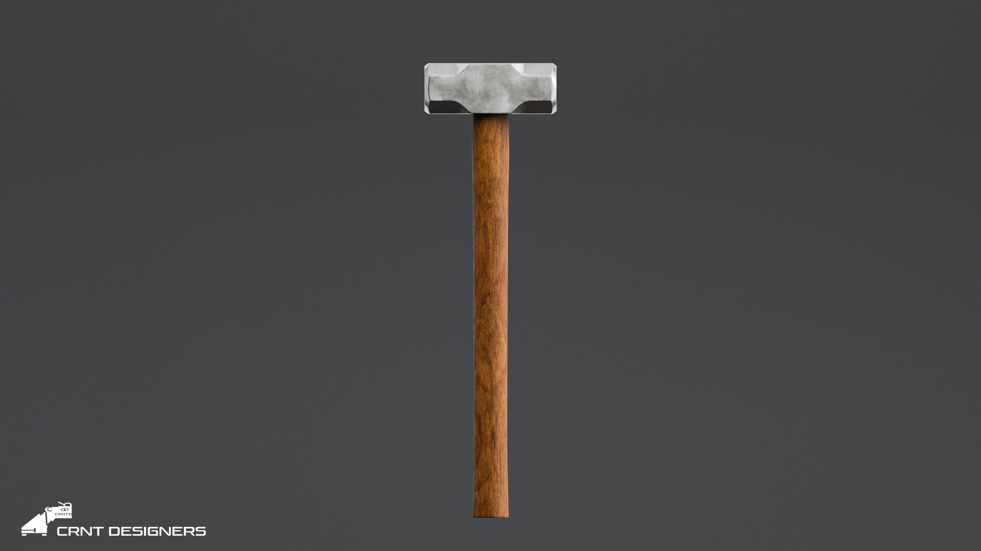 Heavy Sledgehammer - Medieval Weapon Prop 3D model_1