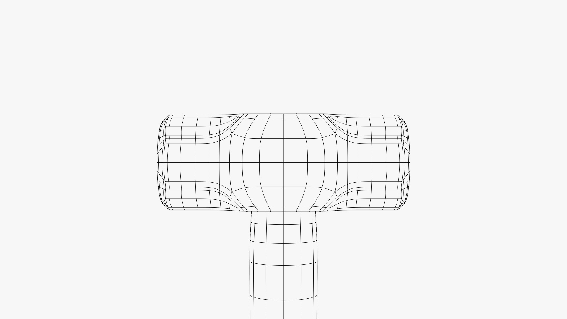 Heavy Sledgehammer - Medieval Weapon Prop 3D model_5