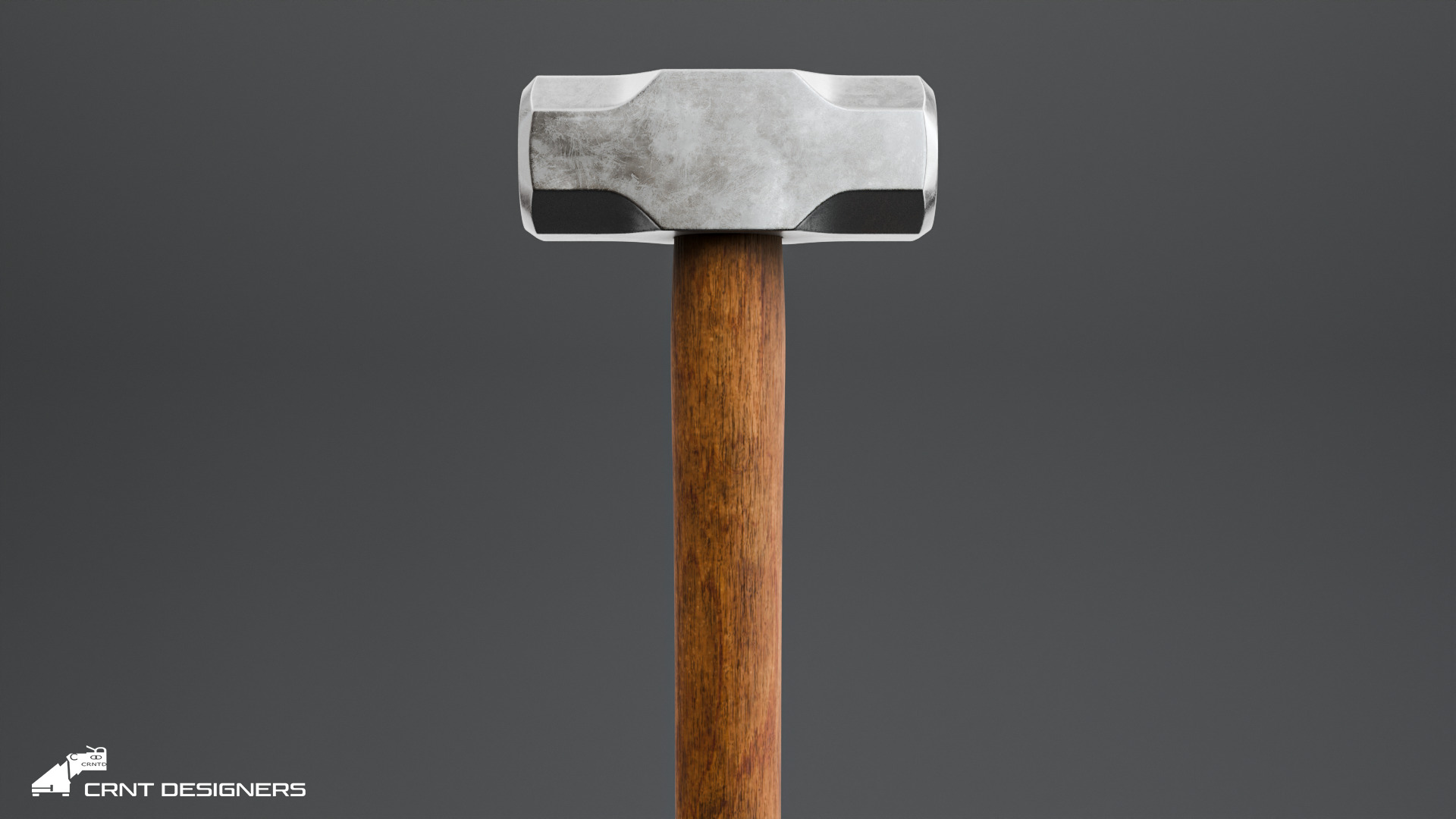 Heavy Sledgehammer - Medieval Weapon Prop 3D model_15