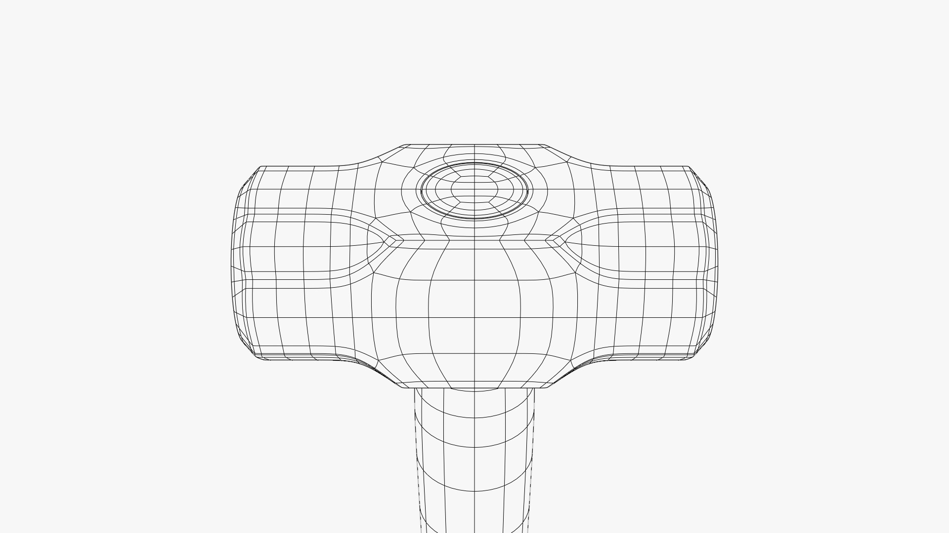 Heavy Sledgehammer - Medieval Weapon Prop 3D model_10