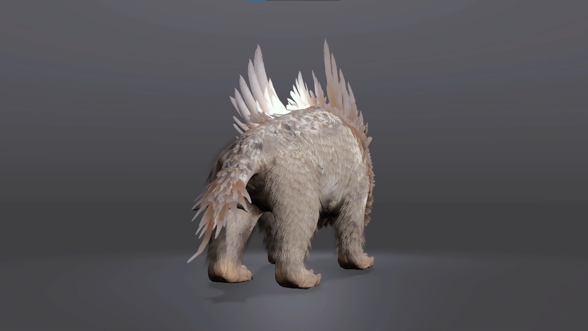 Realistic Owlbear 3D Model Low-poly 3D model_4