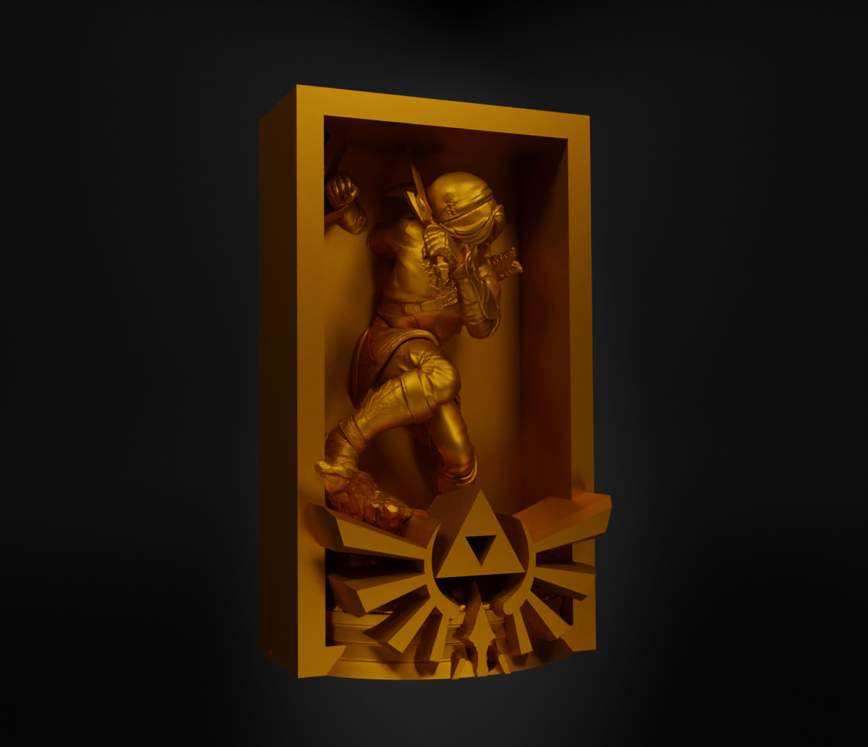 Legend of Zelda Book Nook - Zelda Bookend - Ocarina Book Prop 3D print model_4