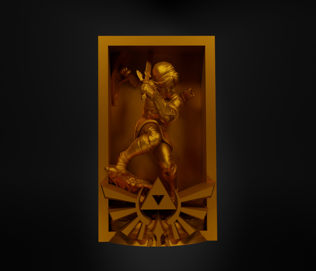 Legend of Zelda Book Nook - Zelda Bookend - Ocarina Book Prop 3D print model_18