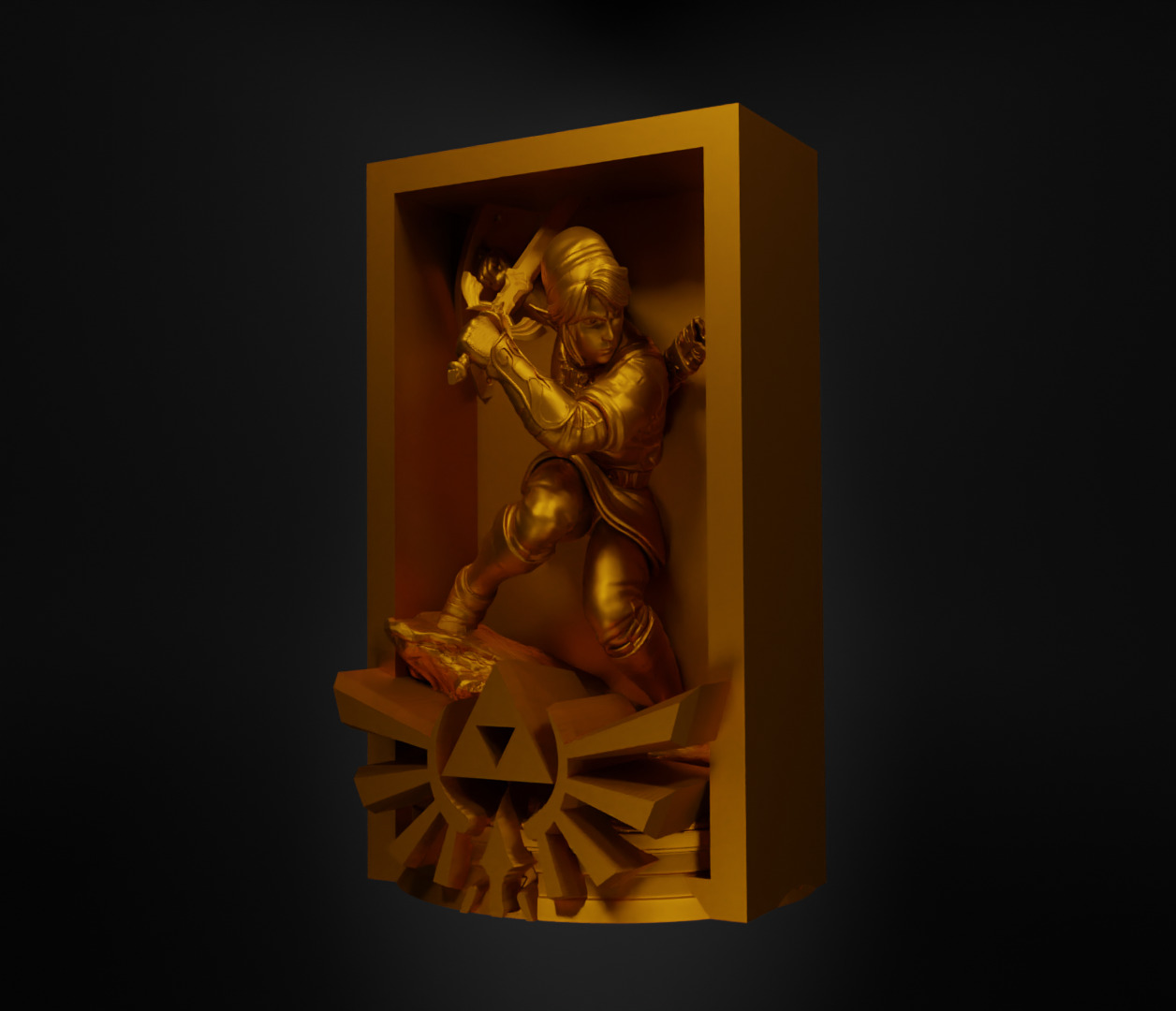 Legend of Zelda Book Nook - Zelda Bookend - Ocarina Book Prop 3D print model_14