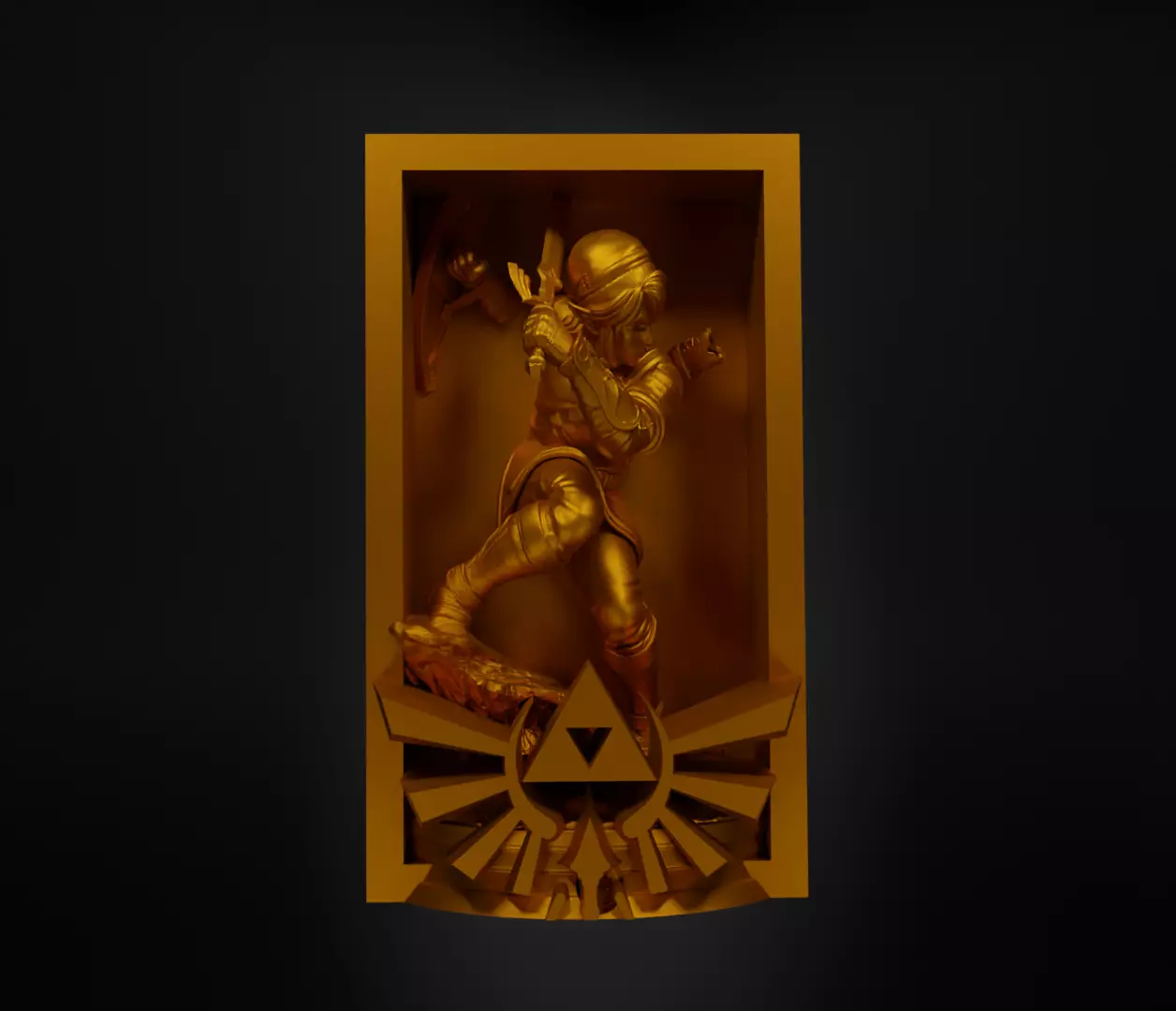 Legend of Zelda Book Nook - Zelda Bookend - Ocarina Book Prop 3D print model_0