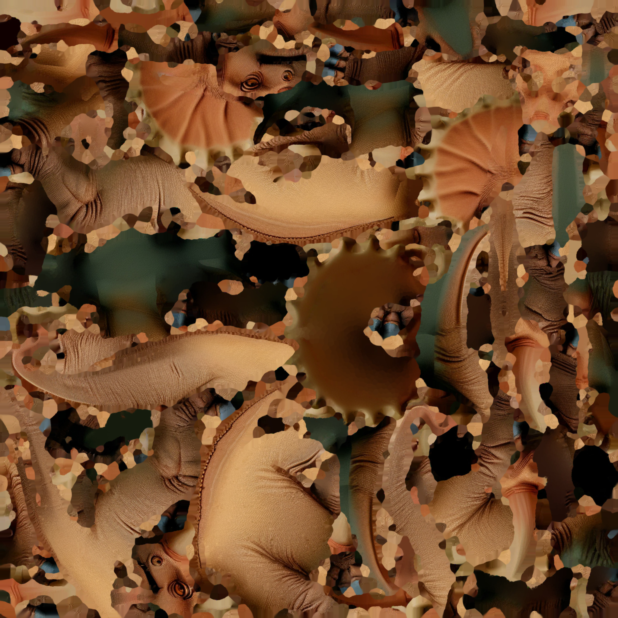 Triceratops 3D Model Pack Stylized Dinosaurs for Game 3D model_3