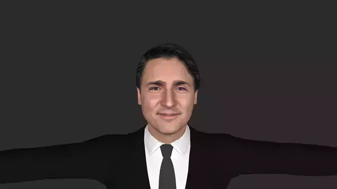 Justin Trudeau Hyper Realistic Full Body  Rigged 3D Character