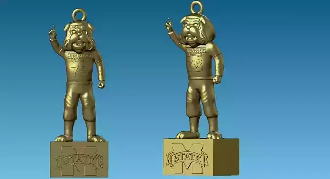 NCAA - Hanging Figurine Mississippi State University - 3D
