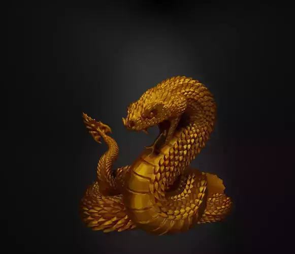 Snake Console Holder 3D Model - Vip Snake Game Controller Stand 3D print model